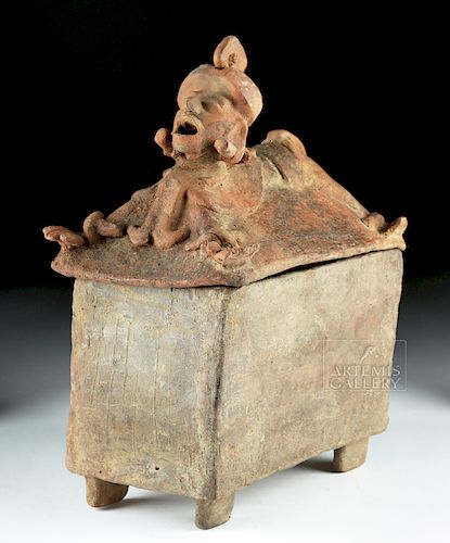 Mayan Lidded Cache Box, ex-Bonhams, ex-Christie's