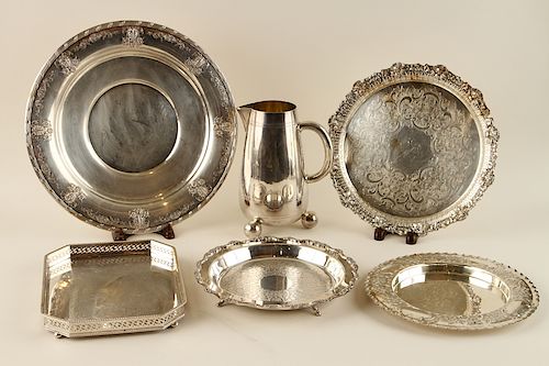COLLECTION OF SIX ENGLISH SILVERPLATE ITEMS