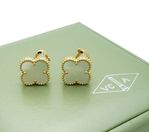 Van Cleef & Arpels Alhambra Mother of Pearl Earrings
