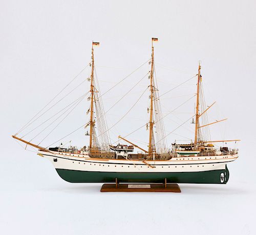 Model three-masted barque 'Gorch Fock'