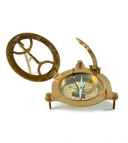 Compass with sundial