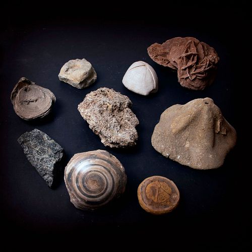 Mixed lot minerals (9 pieces)