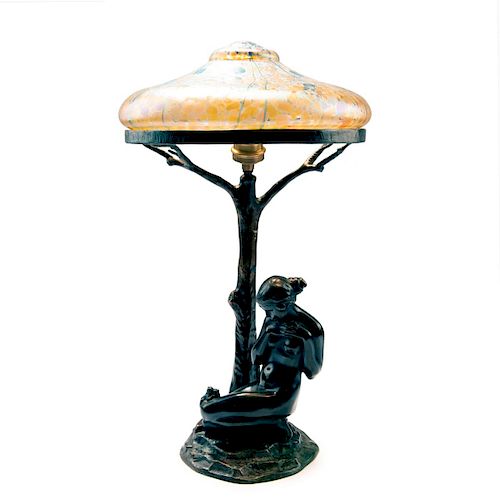 Frog King' table light, c. 1902