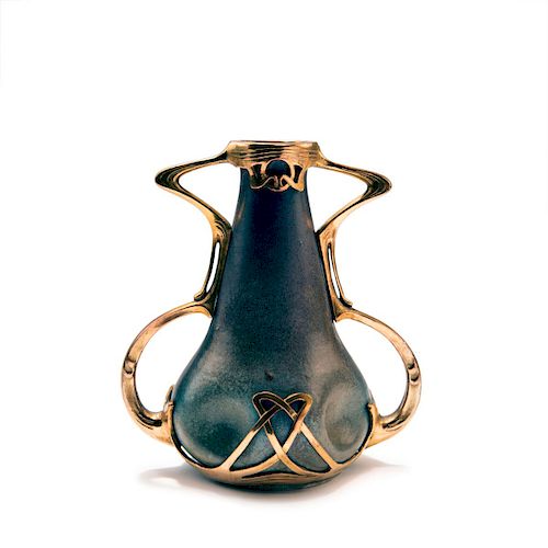 Vase with bronze mounting, c. 1900