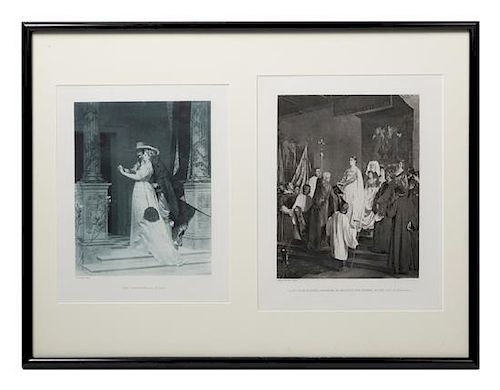 A Group of Framed Etchings and Engravings Largest frame: 24 x 16 1/2 inches.