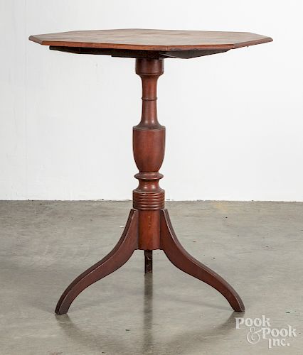 Federal cherry candlestand, early 19th c.