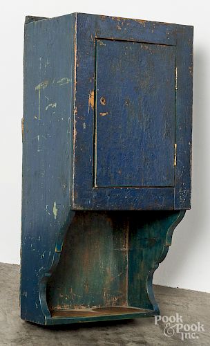 Painted hanging cupboard 19th c.