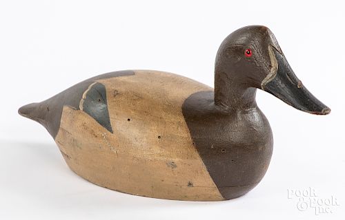 Wisconsin carved and painted duck decoy