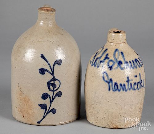 Pennsylvania stoneware merchants jug, etc.