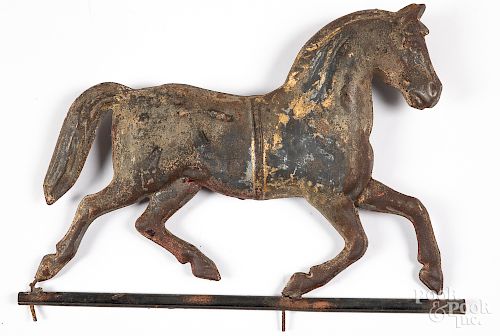 Swell bodied horse weathervane, ca. 1900