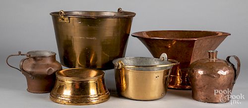 Brass and copper vessels, etc.