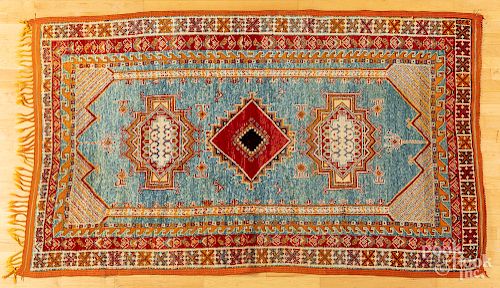 Oushak carpet, 7'10" x 4'7".