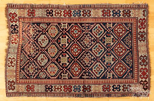Caucasian carpet, ca. 1900, 5'2" x 3'4".