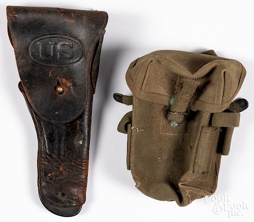 Bloomberg US marked 1911 leather holster