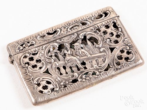 Weinranck, Schmidt, Hanau German silver card case