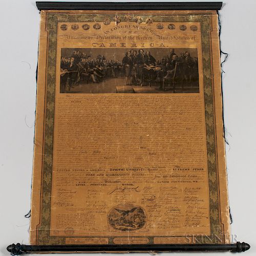 Declaration of Independence   Facsimile After Benjamin Owen Tyler.