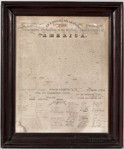 Declaration of Independence  , the First Facsimile Engraving.