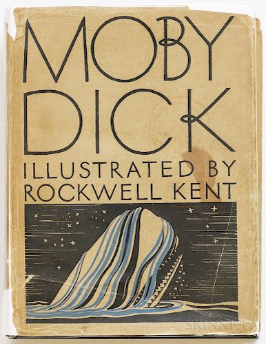 Melville, Herman (1819-1891) illus. Rockwell Kent (1882-1971) Moby Dick  , First Trade Edition with Dust Jacket.