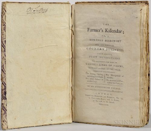 The Farmer's Kalendar; or, a Monthly Directory for all Sorts of Country Business.