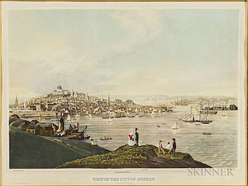 Havell, Robert Jr. (1793-1878) View of the City of Boston from the Dorchester Heights.