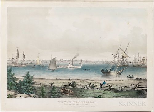 View of New Bedford from the Fort near Fairhaven.