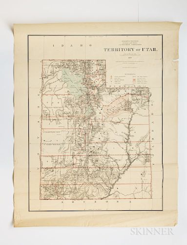 Far West States and Territories, Six General Land Office State and Territory Maps.
