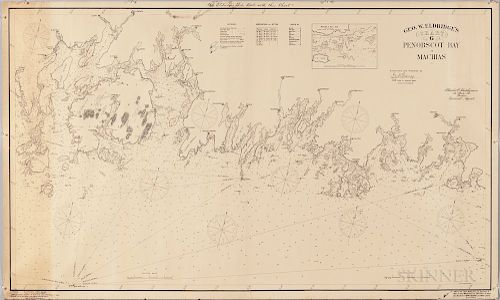 Geo. W. Eldridge's Chart -G- Penobscot Bay to Machias.