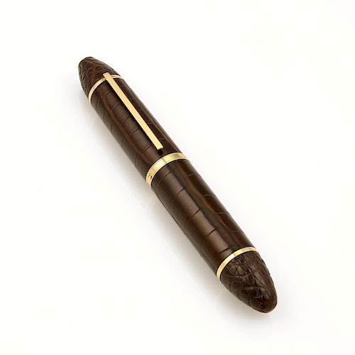 Louis Vuitton Cargo Pen in Brown Crocodile w/ Box sold at auction
