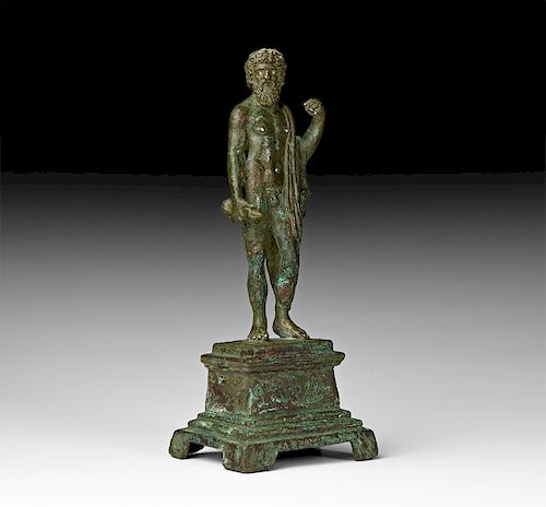 Roman Statuette of Jupiter with Thunderbolt