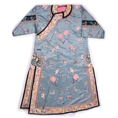 A Chinese silk robe.