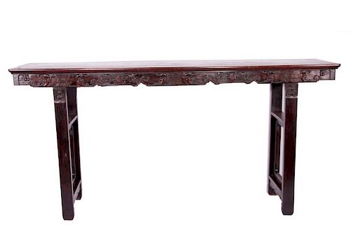 A large Chinese altar table.