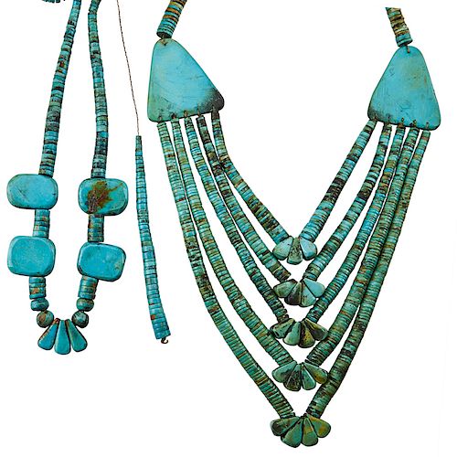 TURQUOISE BEAD NECKLACES