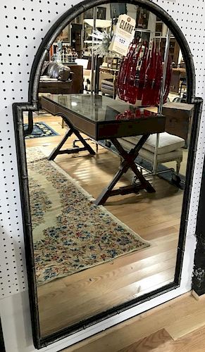 Vintage and Quality Steel Arch Top Mirror .