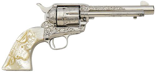 Factory Wilbur Glahn Engraved Texas-Shipped Colt Single Action Army Revolver