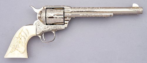Colt Single Action Army Class-C Engraved Factory Exhibition Revolver
