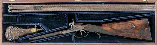 Fine British Percussion Double Rifle by Thomas Horsley of York