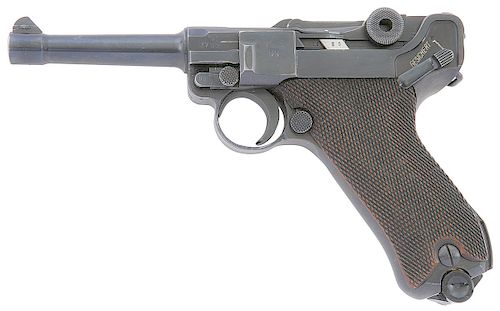 German P.08 Mauser Banner Police Contract Luger Pistol