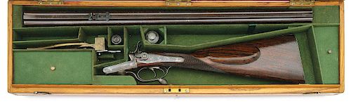 Wonderful Charles Lancaster Best Quality Oval Bore Double Hammer Rifle