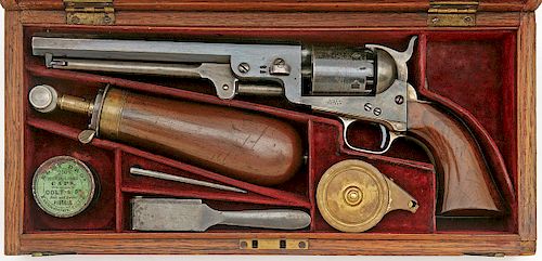 Fine Cased Colt Model 1851 London Navy Revolver