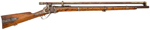 Civil War Sharps New Model 1859 Percussion ''Berdan'' Rifle with Malcolm Telescopic Sight