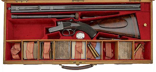 The Henry Clay Pierce Deluxe Cased Daniel Fraser Boxlock Double Ejector Rifle