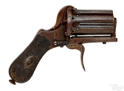 Lafaucheux system pepperbox pinfire pistol