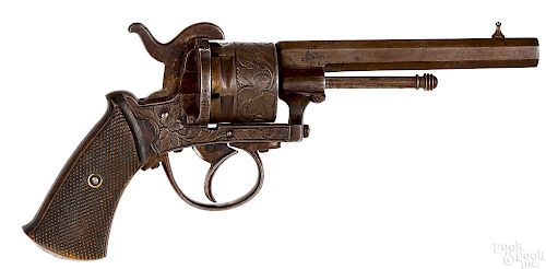 Belgian double action revolver