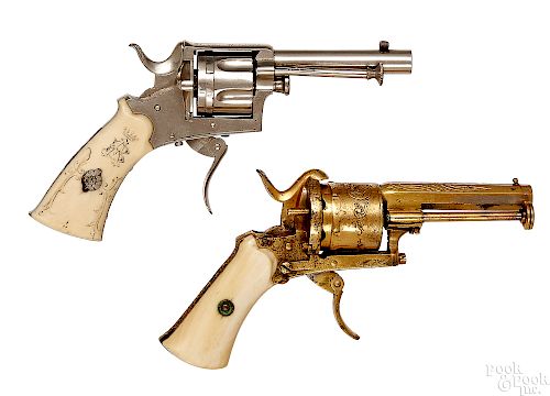 Pair of diminutive revolvers
