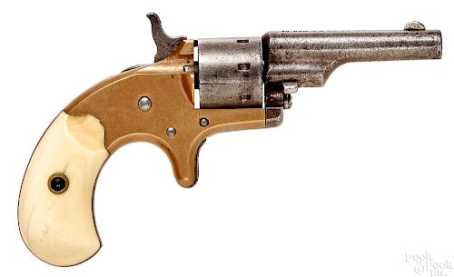 Colt open top seven shot revolver