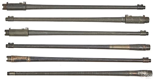 Six Springfield 1903, 30-06 rifle barrels
