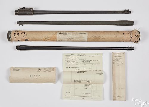 Three 1903 Springfield rifle barrels