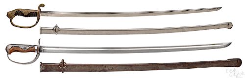 Two Japanese WWII swords