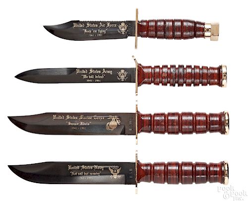 United States Armed Forces commemorative knife set