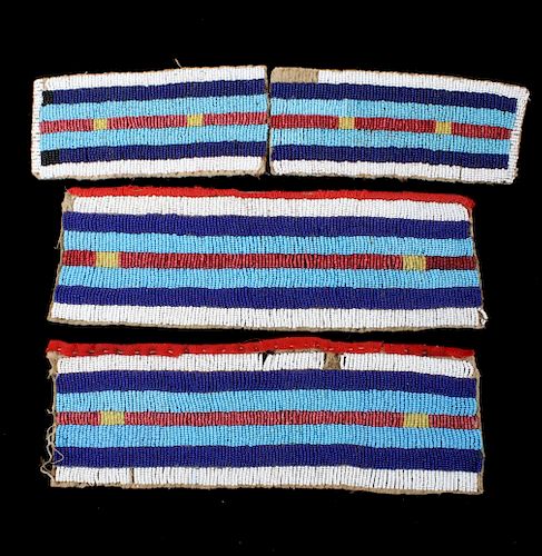Sioux Fully Beaded War Shirt Panels c. 1800's